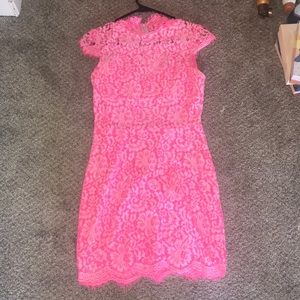 Dolce Vita pink lace dress